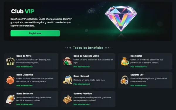 Beneficios del Club VIP Beneficios del Club VIP